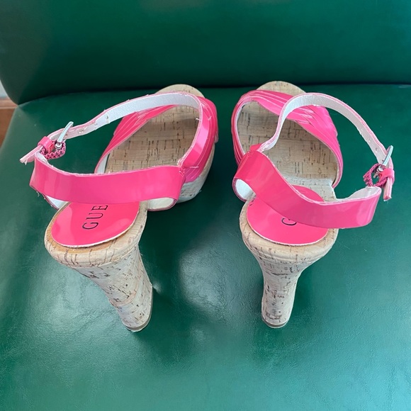 Guess Pink Strappy Heels - Size 8 - Picture 5 of 9